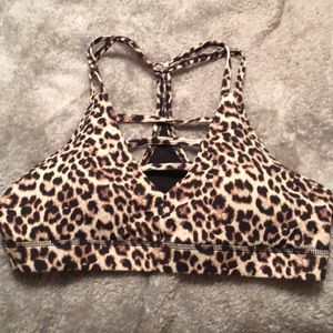 ZYIA Active Leopard Grid Sports Bra